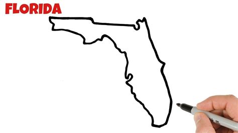 how to draw florida.